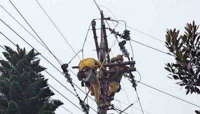 台電持續全面動員搶修中 基隆區處力拼今日全數復電