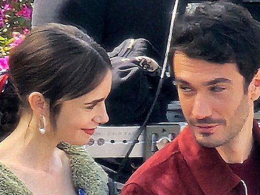 Lily Collins Films ‘Emily in Paris’ with Eugenio Franceschini, Her Character’s Potential New Love Interest!