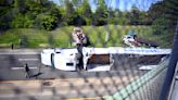 Commercial truck hits Meadowbrook overpass, most of parkway closed at Exit M4