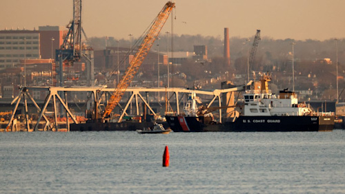 Baltimore bridge: Massive US crane to haul wreckage after deadly collapse