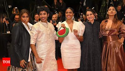 Kani Kusruti grabs eye-balls for carrying a watermelon-themed clutch at the Cannes Film Festival to express her solidarity for Palestine; netizens REACT | Malayalam Movie News - Times of India