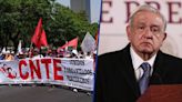 Maestros de la CNTE amenazan a AMLO: Plantón se mantiene pese a Marea Rosa en Zócalo de CDMX