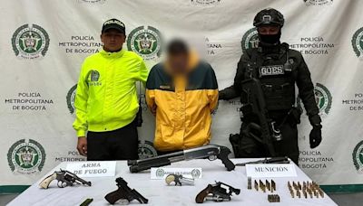 Capturan en el suroccidente de Bogotá a hombre que alquilaba armas de fuego para cometer homicidios