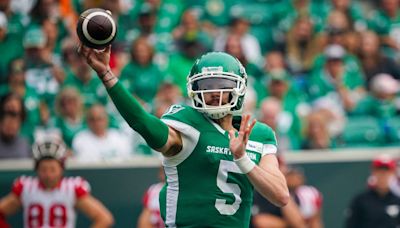 Riders QB Patterson anxious for first CFL start as Argonauts visit Regina