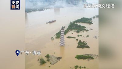 廣東遭逢「千年一遇」洪水 航拍曝光淹水慘況