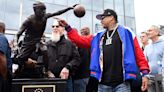 Sixers unveil Allen Iverson statue outside of training facility in Camden