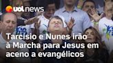 Marcha para Jesus: Tarcísio e Ricardo Nunes confirmam presença no evento evangélico em SP