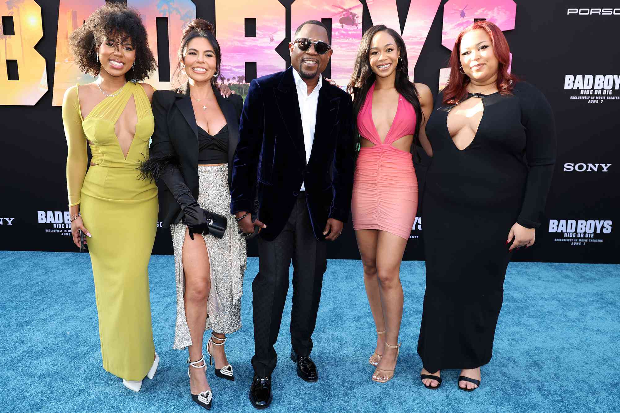 Martin Lawrence Joined by Ex-Wife Shamicka Gibbs and His 3 Daughters at “Bad Boys: Ride or Die” Premiere