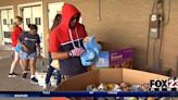 Video: Tulsans leave food by mail as part of Stamp Out Hunger Food Drive