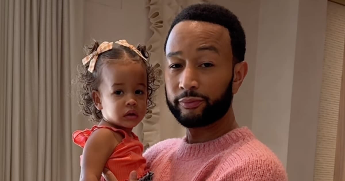 John Legend goes full ‘dad mode’ in video protecting daughter from future suitors