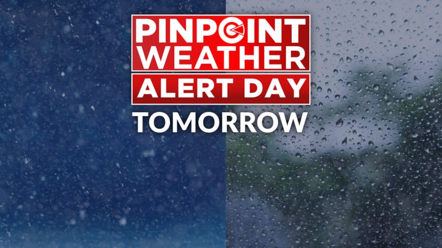 Pinpoint Weather Alert Day for Saturday rain, mountain snow