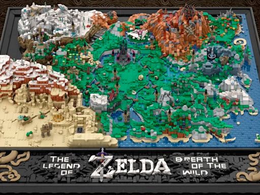 Un fan recrea la Hyrule de Zelda Breath of the Wild con casi 15.000 piezas LEGO y el resultado es asombroso