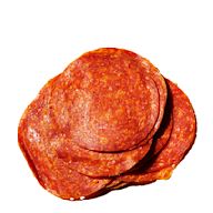 Type of spicy salami Originated in the United States Made from a mixture of beef and pork, and seasoned with paprika or chili pepper