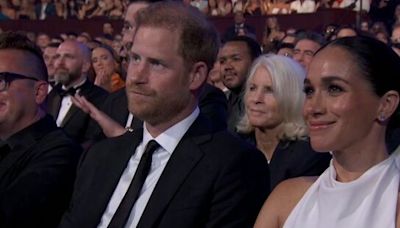 Prince Harry and Meghan Markle squirm as Serena Williams makes a savage joke at their expense