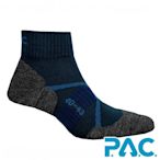【PAC德國】男款美麗諾竹纖維低筒健行襪PAC8038黑藍/運動襪/壓力釋放/抗臭透氣