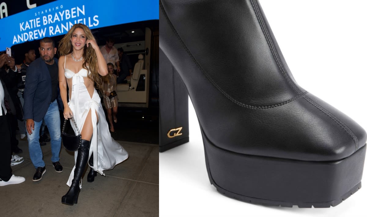 Shakira Wears Giuseppe Zanotti Black Shoes to Met Gala 2024 After Parties