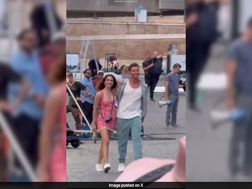 Crazy Viral: Hrithik Roshan And Kiara Advani Spotted On War 2 Set In Italy