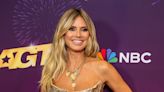 Heidi Klum looks phenomenal in gold mini dress on AGT red carpet