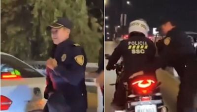 VIDEO: Vocalista de Los Temerarios se disfraza de policía para evadir tráfico y llegar a show en Arena CDMX