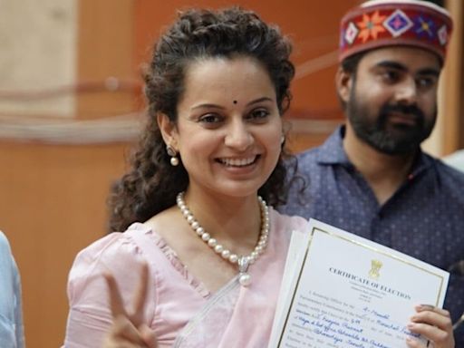 Kangana Ranaut Proudly Flaunts Winning Election Certificate After Victory In Mandi In Lok Sabha Elections - News18