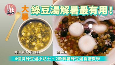 綠豆湯食譜｜百合蓮子湯/三豆湯教學 4個小貼士解暑最有用！ | am730