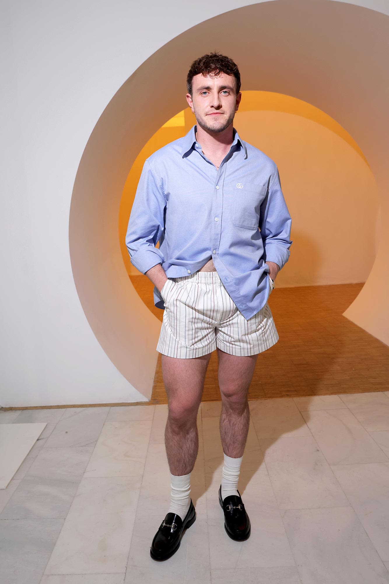 Paul Mescal Says He’s a ‘Big Advocate for Men Wearing Shorter Shorts’ at Milan Fashion Week