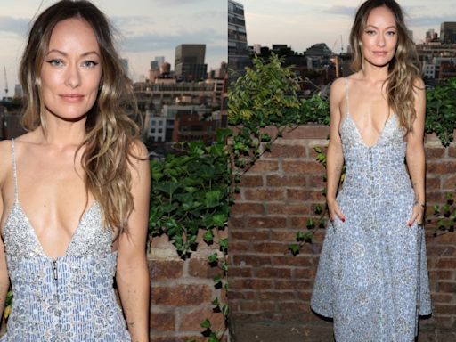 Olivia Wilde Shines in Floral Embellished Chanel Gown at the Through Her Lens Program Cocktail Party