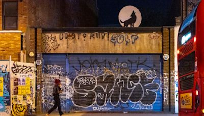 Banksy DENIES any involvement with the theft of his Howling Wolf art