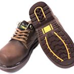美迪~(Kai Shin-MIB)系列-型號MGA574褐色瘋馬皮-氣墊安全工作鞋~檢字第R45075號