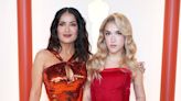 Salma Hayek and Daughter Valentina, 15, Coordinate in Glamorous Red Looks at Oscars 2023: Photo
