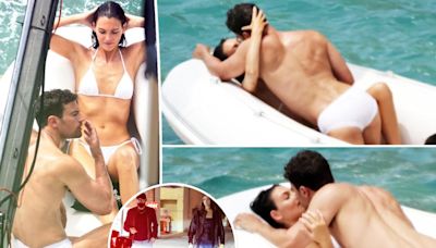 Speedo-clad Theo James gets hot and heavy with Leonardo DiCaprio’s girlfriend, Vittoria Ceretti, for Dolce & Gabbana ad