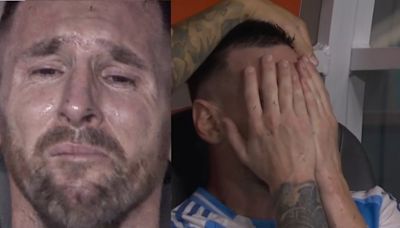 El desconsolado llanto de Lionel Messi tras abandonar la final de la Copa América por lesión - La Tercera