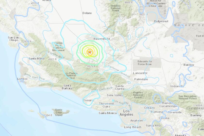 Magnitude 5.2 earthquake strikes near Bakersfield, rattles Southern California