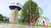 Ribbon cutting set for Sturgis splash pad