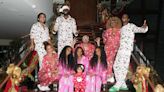 Diddy's Twins and Their Five Siblings Don Matching Pajamas as They Celebrate Christmas Together