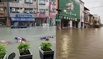 颱風凱米釀高雄多區淹水 美術館住宅區成「黃河」