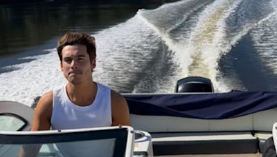 Nicolas Prattes posta vídeo pilotando barco e Sabrina Sato se derrete: 'Ai, que lindo'