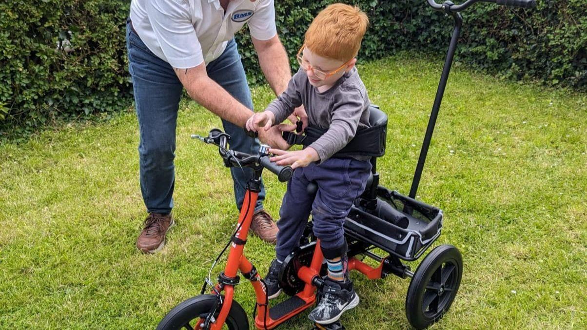 Community raises thousands for boy's special trike