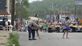 Northside parade lines St. Joseph Avenue