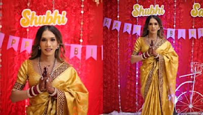 ‘Dhruv Tara’ Transgender Actress Shubha Sharma Rings In Birthday Celebrating Mata Ki Chowki