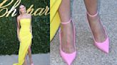 Demi Moore Brightens Up in Yellow Gown and Pink Louboutins at Chopard’s ‘Once Upon A Time’ Evening During Cannes...