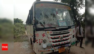 Tragic Death of 14-Year-Old Boy Struck by Bus Sparks Outrage in Sultanpur | Lucknow News - Times of India