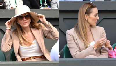 Jelena Djokovic Suits Up in Neutrals for Husband Novak Djokovic’s Wimbledon 2024 Tennis Championships Day Four Match