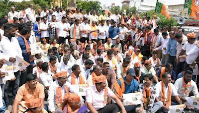 BJP intensifies protest against State govt.