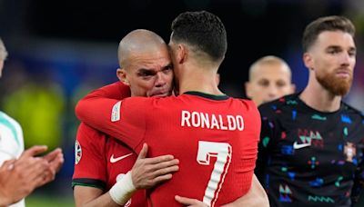 Ronaldo Consoles Pepe As Veterans Face 'Cruel' Euro 2024 Exit In Potential Swansongs - Watch