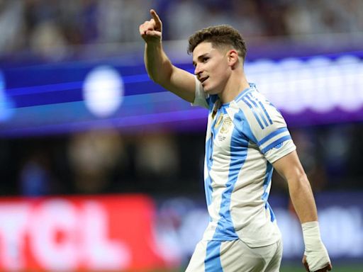 Julián Álvarez cortó la racha negativa con la Selección y marcó el primer gol frente a Canadá