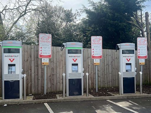 Electric car chargers out of action as thieves cut cables