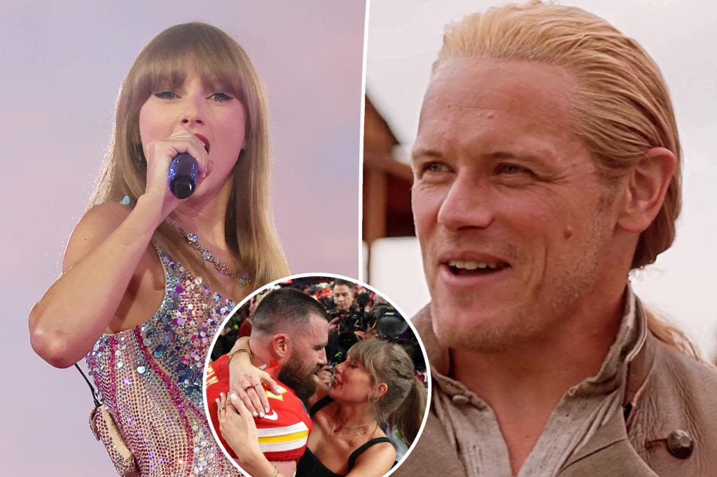 ‘Outlander’ star Sam Heughan plans to steal Taylor Swift from Travis Kelce at Eras Tour: ‘She’s gonna shake him off’