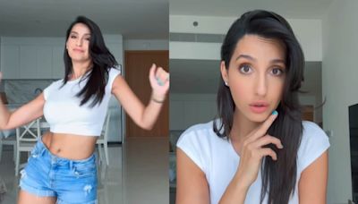 Nora Fatehi Recreates Vicky Kaushal-Karan Aujla's Song Tauba Tauba's Hook Step And We Can't Even - News18