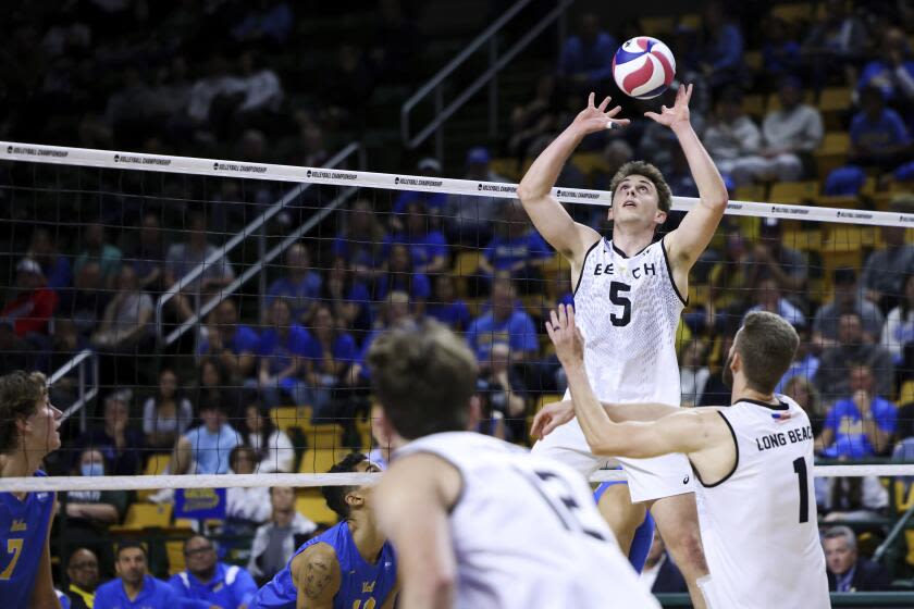 Long Beach State men's volleyball sweeps Belmont Abbey